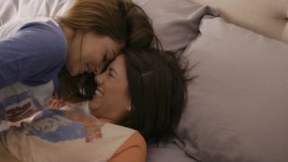 Jennifer and Cassie were having a lesbian sex session in the bedroom when they decided to switch positions and take turns giving each other