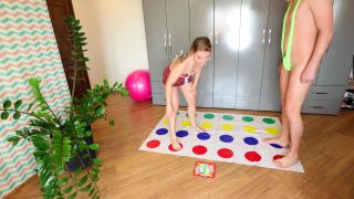 Andre Love BORAT plays Twister with a schoolgirl