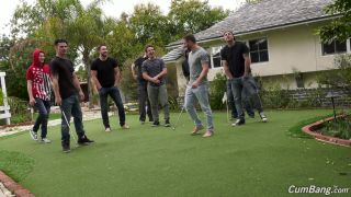 Jayden Starr was the center of attention at the Cum Bang Bachelor gangbang party, as she took on multiple hard c