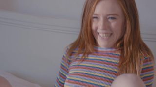 Redhead teen squirts all over my cock while I fuck her tight pussy