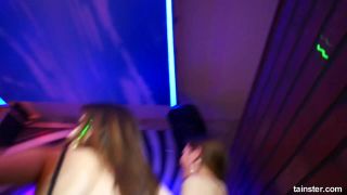 Watch as the girls get drunk and horny during the third part of the Pajama Pussy Party Cam, with nothing but their