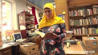 A: The SexWithMuslims Bookstore owner was ecstatic to see his Muslim customer's smile widen as he penetrated her