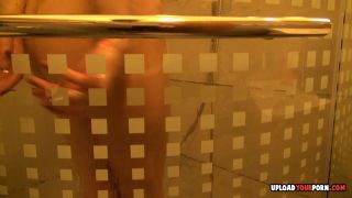 Big booty girlfriend takes a soapy shower and lets her big ass wash away all the dirt of the day