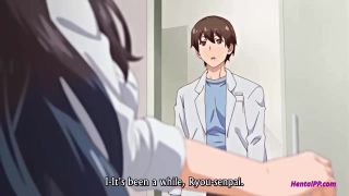 Hentai nurse fucks hot brunette patient at hospital