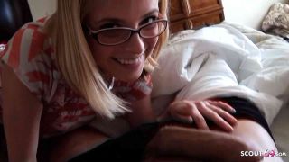 Watch as Big Saggy Tits Nerd Girlfriend with Glasses gets her tits out and shows off her massive cleav