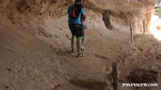 Lindsey Olsen was feeling adventurous as she walked along the sandy beach, and when she saw a group of people