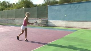 Watch as Pinky June's tight ass bounces up and down the tennis court during her tryouts