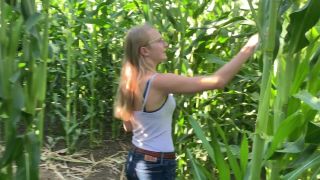 Corn maze blowjob