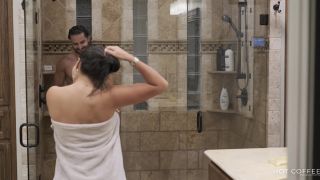 Jolly shower with my fit husband ends up in hot and steamy action