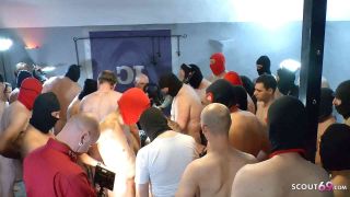 German bukkake gangbang creampie pussy full of sperm