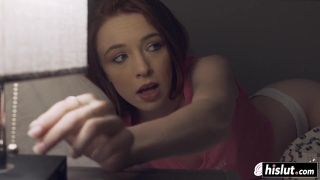 Watch as the little redhead&#39;s pussy explodes with sperm, leaving her cum-soaked and satisfied