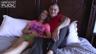 Axel Woods, the blonde tatted stud, fucked Piper Madison, the screamer