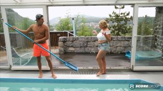 Camilla seduces the pool boy in a hot and steamy session of passion