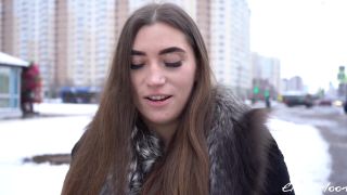 Elise Moon was shivering in the cold when he approached her, but as soon as his cock entered her pussy she melted into pleasure