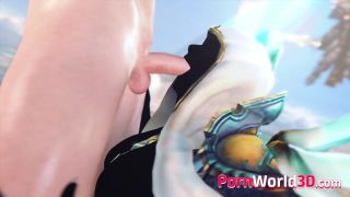 Watch as the naughty heroine sucks on her lover&#39;s big cock in this steamy 3D game