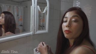 LittleTina offers to give me a blowjob and anal sex if I keep quiet