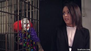 Little slut dap fucked by clowns